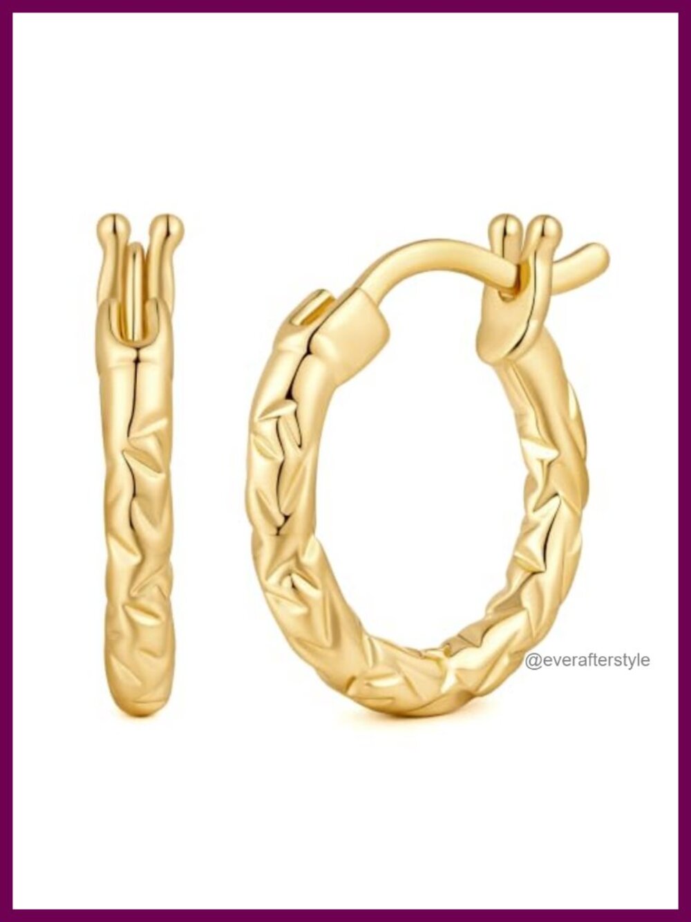 14K Gold Plated Earrings for Women Small Hoop Earrings